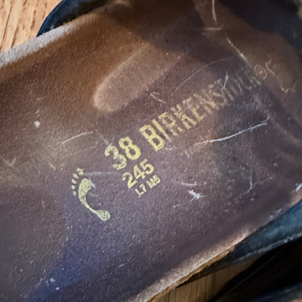 Birkenstock Granada Leather Sandals Black Unisex EU 38 Ladies 7 Men’s 5 Narrow - Picture 8 of 15